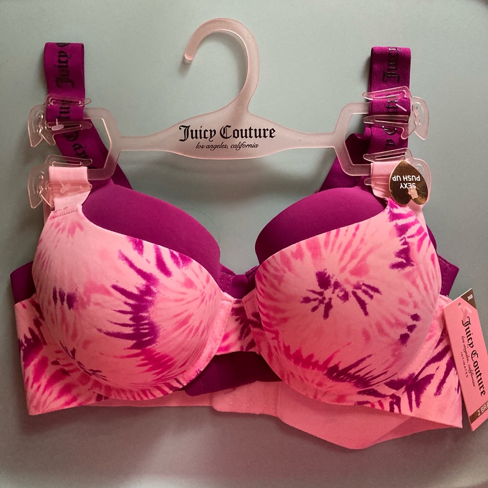 Was💲31! 💕Juicy Couture push-up bras, set of 2!
